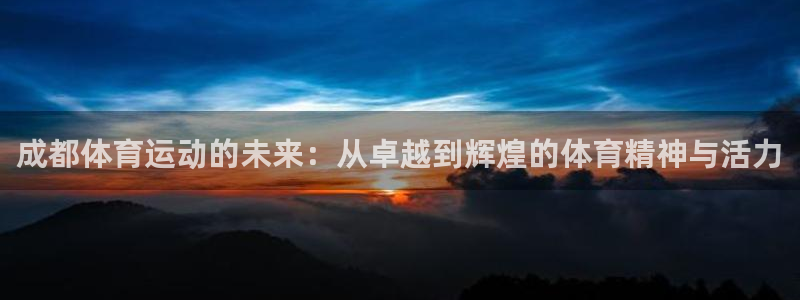 成都体育运动的未来：从卓越到辉煌的体育精神与活力